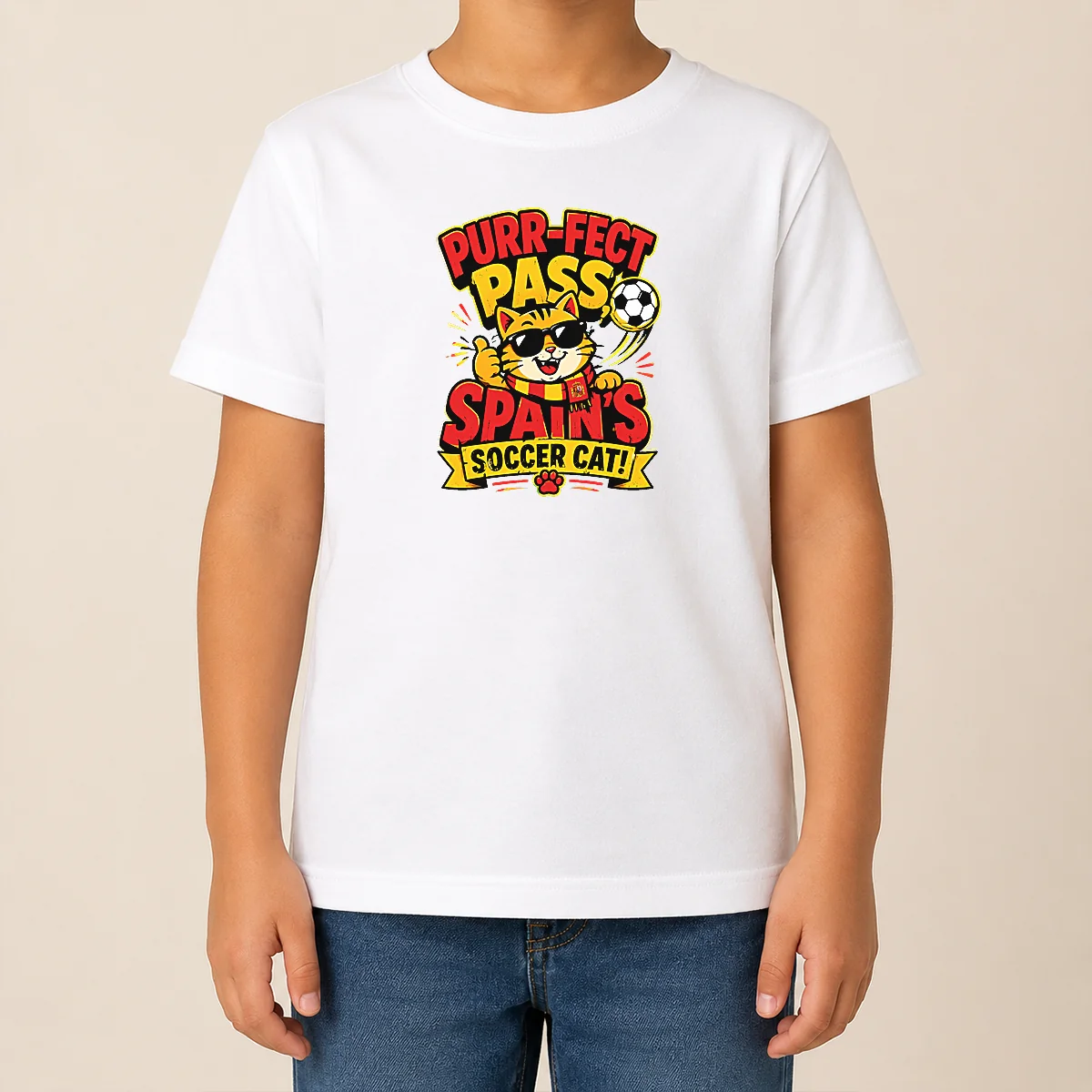 Premium Nice Spain Soccer Cat Meme Funny Soccer Vector Shirt - Image 9