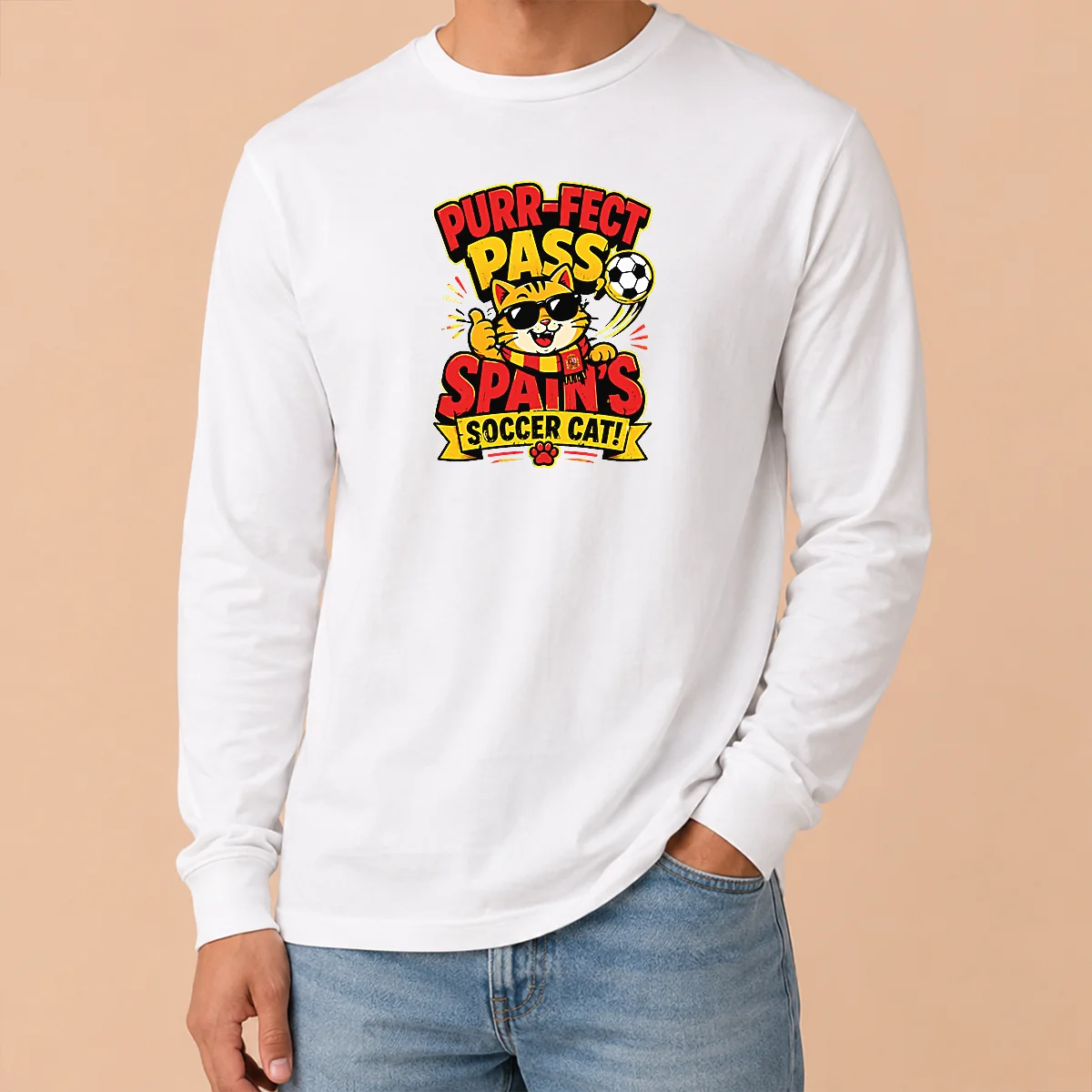 Premium Nice Spain Soccer Cat Meme Funny Soccer Vector Shirt - Image 6