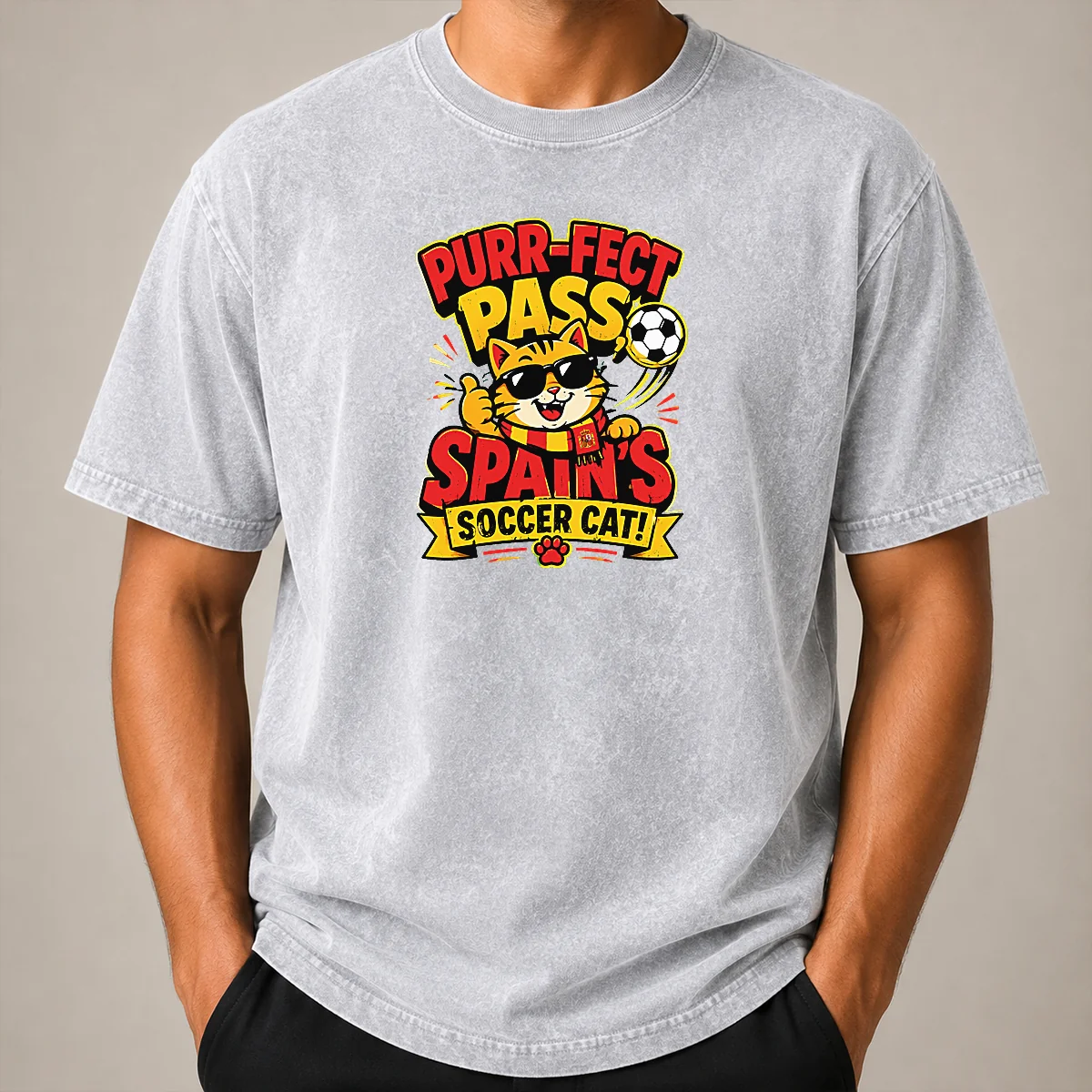Premium Nice Spain Soccer Cat Meme Funny Soccer Vector Shirt - Image 8