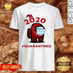 Awesome Among Us Face Mask Christmas #Quarantined T-Shirt