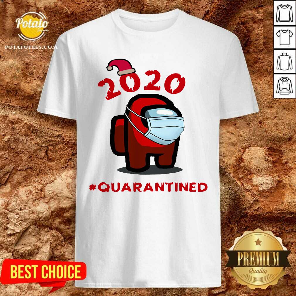 Awesome Among Us Face Mask Christmas #Quarantined T-Shirt