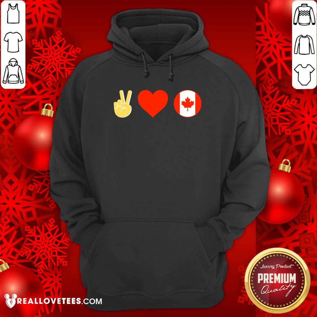 Beautiful Brittlestar Merch Peace Love Canada Plc Shirt - Image 4