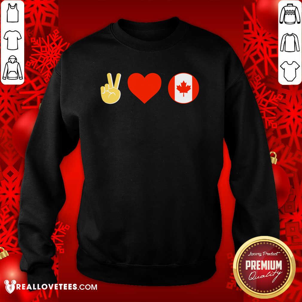 Beautiful Brittlestar Merch Peace Love Canada Plc Shirt - Image 3