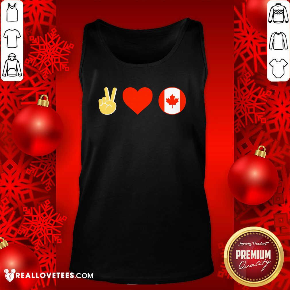 Beautiful Brittlestar Merch Peace Love Canada Plc Shirt - Image 2