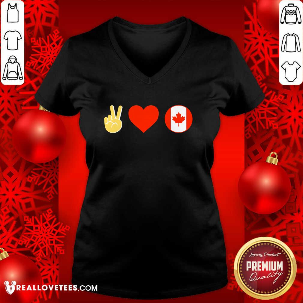 Beautiful Brittlestar Merch Peace Love Canada Plc Shirt - Image 5
