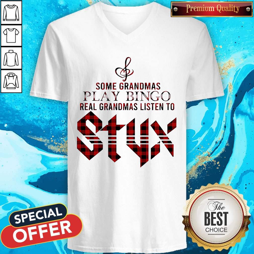 Some Grandmas Play Bingo Real Grandmas Listen To Styx Shirt - Image 3