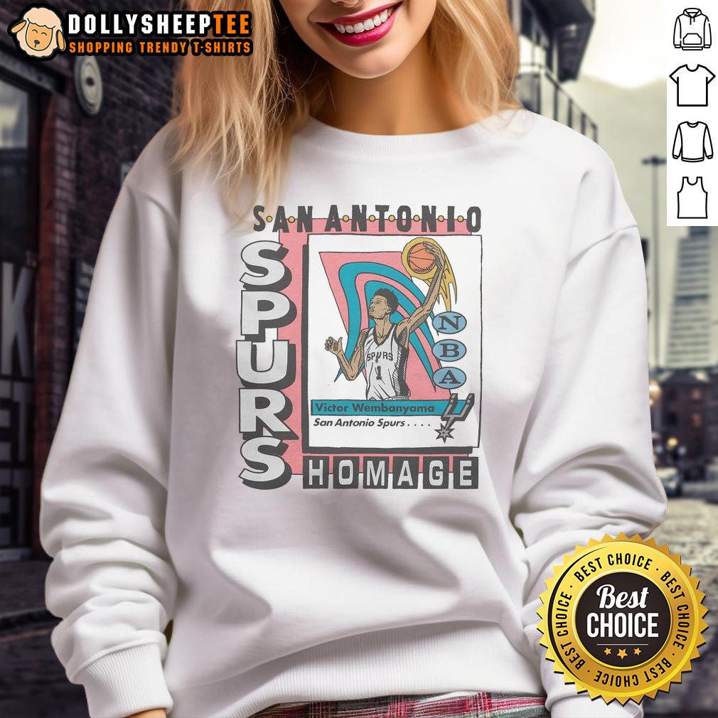 Nice San Antonio Spurs Trading Card Victor Wembanyama T-Shirt - Image 5