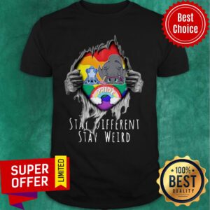 Official Blood Inside Me Stitch And Night Fury Stay Different Stay Weird Shirt