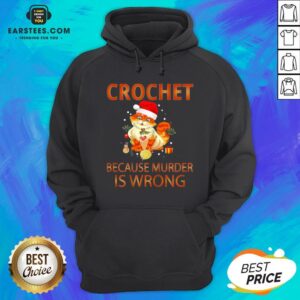 Alternative view of Good Cat Crochet Shirt Because Murder Is Wrong Crochet Shirt