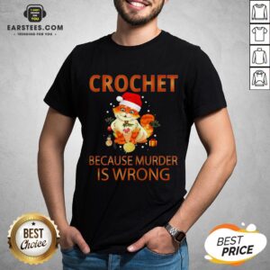 Good Cat Crochet Shirt Because Murder Is Wrong Crochet Shirt