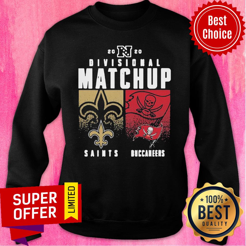 New Orleans Saints VS Tampa Bay Buccaneer 2020 Nfl Playoffs Divisional Matchup Shirt - Image 4
