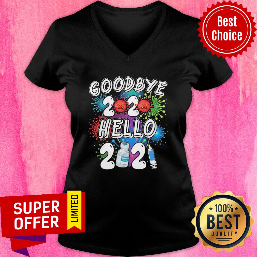 Nice Covid 19 Goodbye 2020 Hello 2021 Vaccine Shirt - Image 3