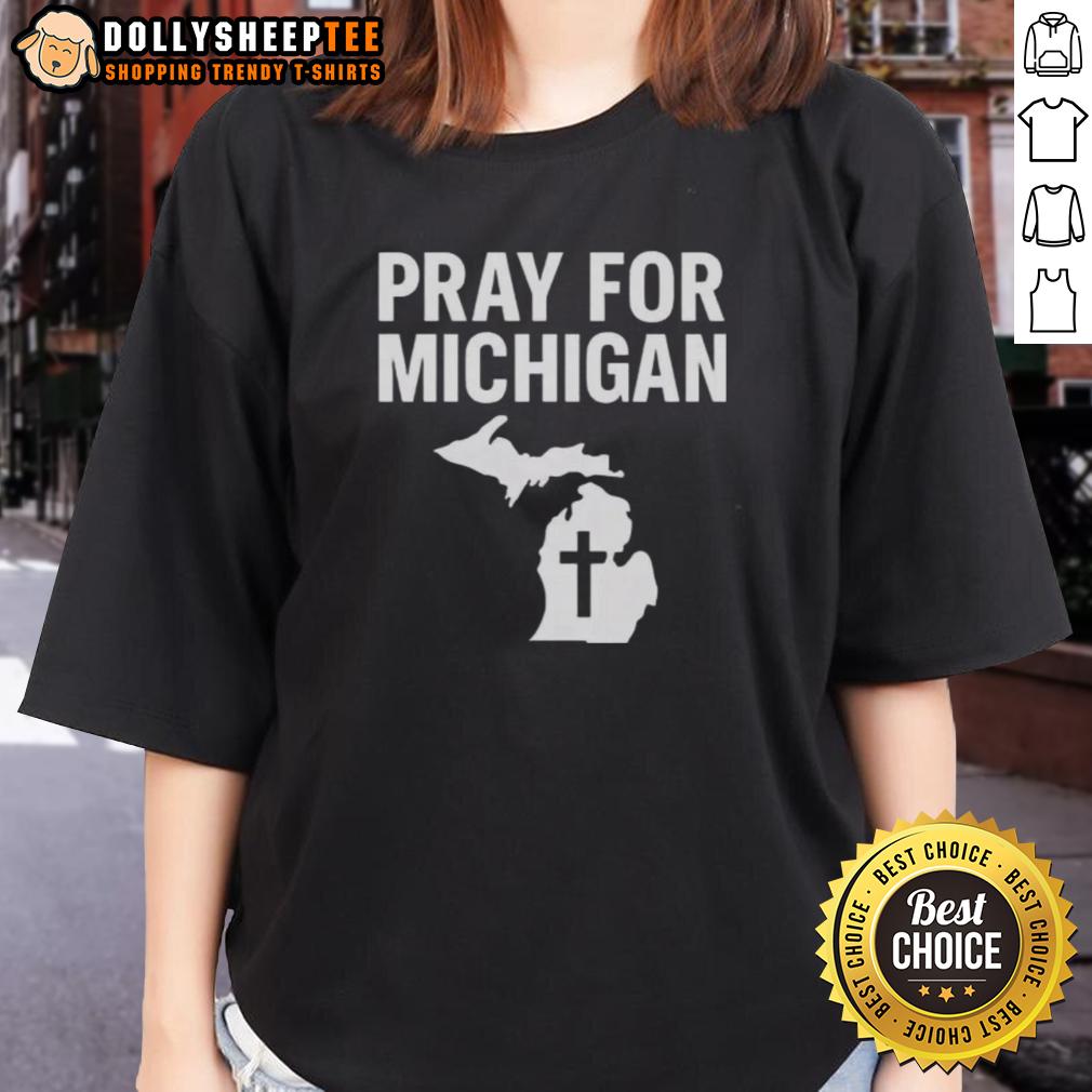 Nice Grand Blanc Michigan Shooting Prayer T-Shirt - Image 3