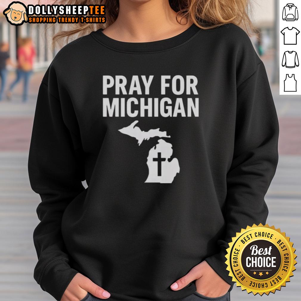 Nice Grand Blanc Michigan Shooting Prayer T-Shirt - Image 5