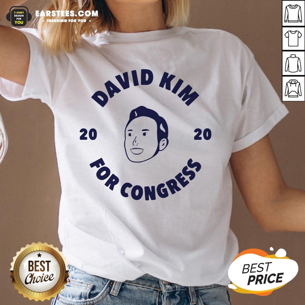 Awesome David Kim 2020 For Congress Shirt - Image 3