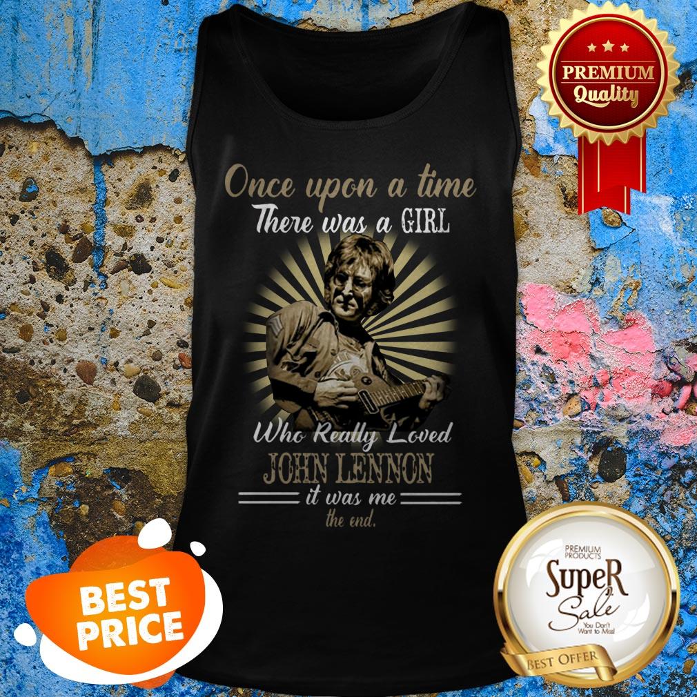 Nice Once Upon A TimeThere Was A Girl Who Really Loved John Lennon Shirt - Image 3