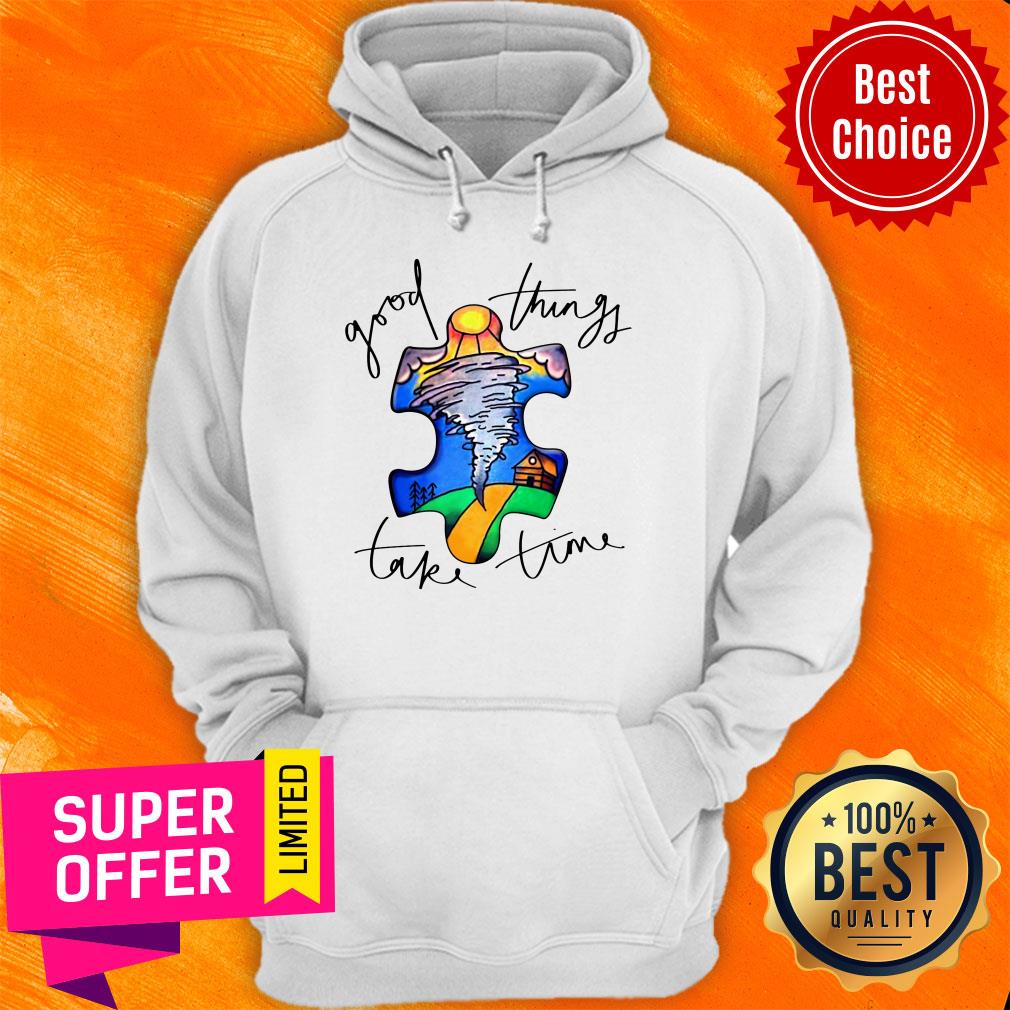 Top Autism Good Things Take Time Shirt - Image 3