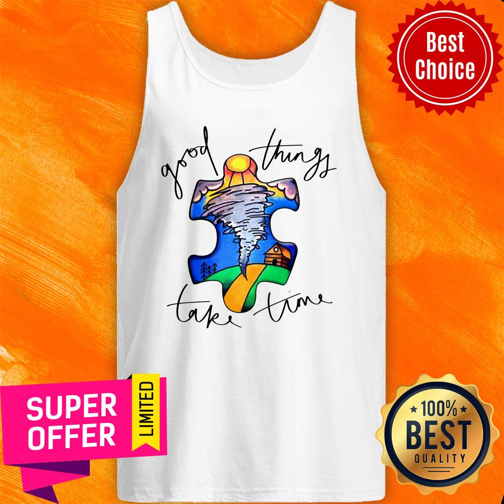 Top Autism Good Things Take Time Shirt - Image 5