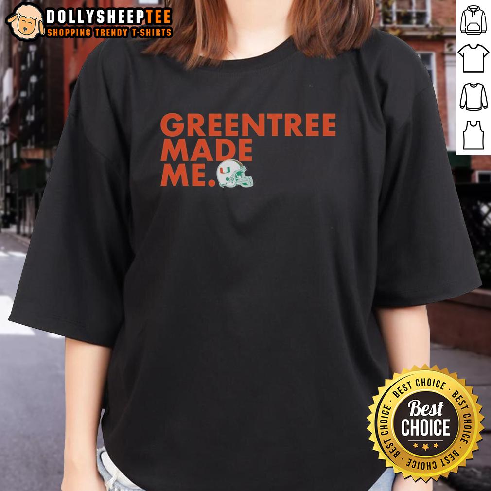 Original Miami Hurricanes Women's Greentree Made Me T-Shirt - Image 3