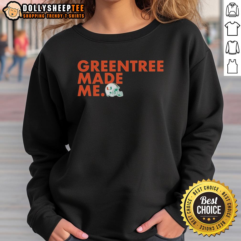 Original Miami Hurricanes Women's Greentree Made Me T-Shirt - Image 5