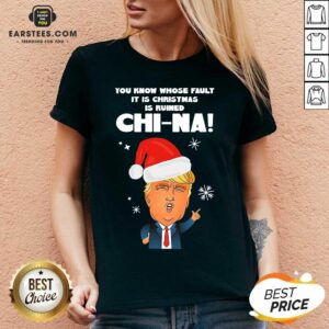 Alternative view of Nice Donald Trump You Know Whose Fault It Christmas Shirt