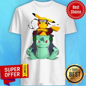 Pokemon Pikachu And Bulbasaur Mashup Naruto Jiraiya Shirt