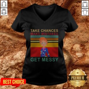 Alternative view of Take Chances Make Mistake Get Messy Vintage Retro Shirt
