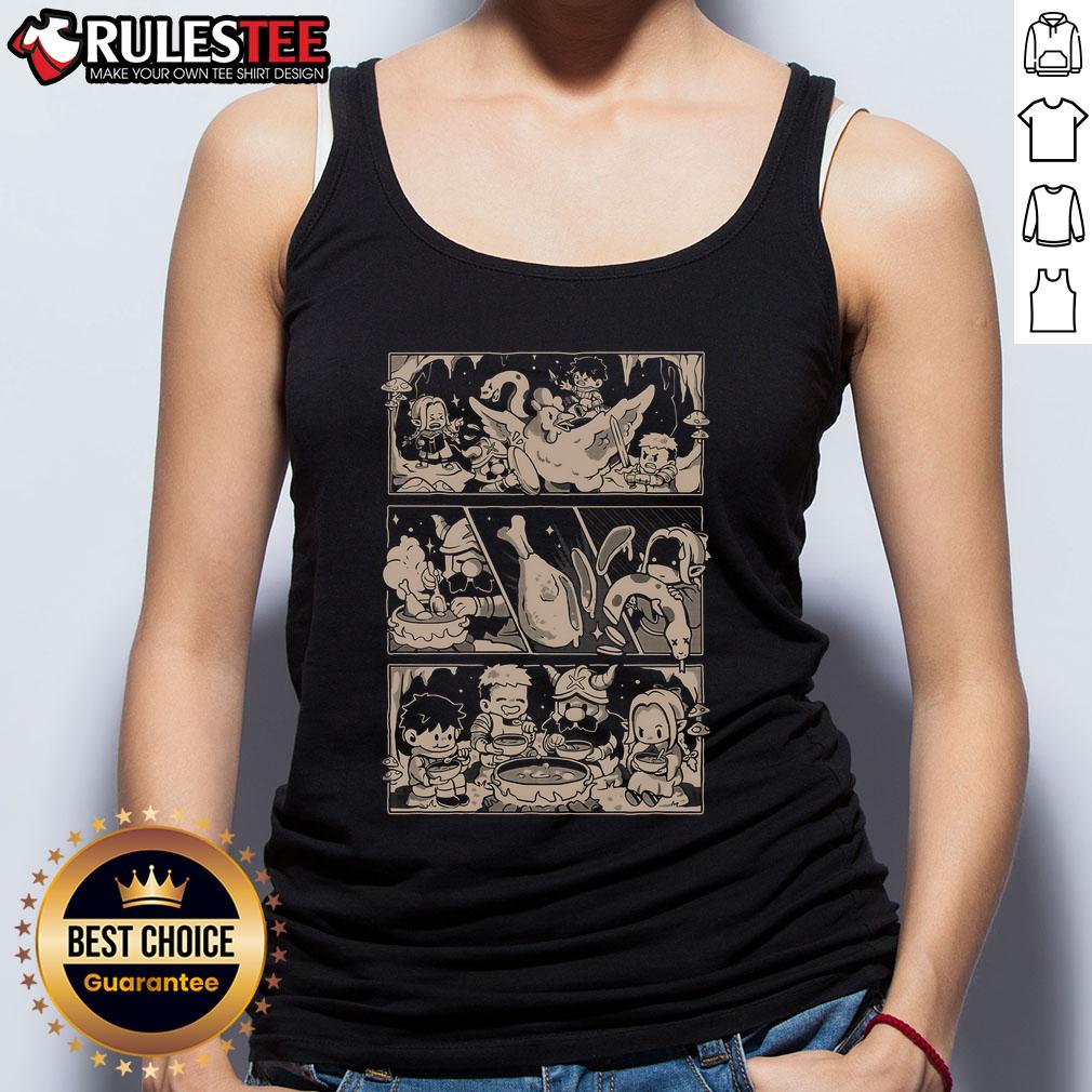 Cute Dungeon Feast Anime T-Shirt - Image 4