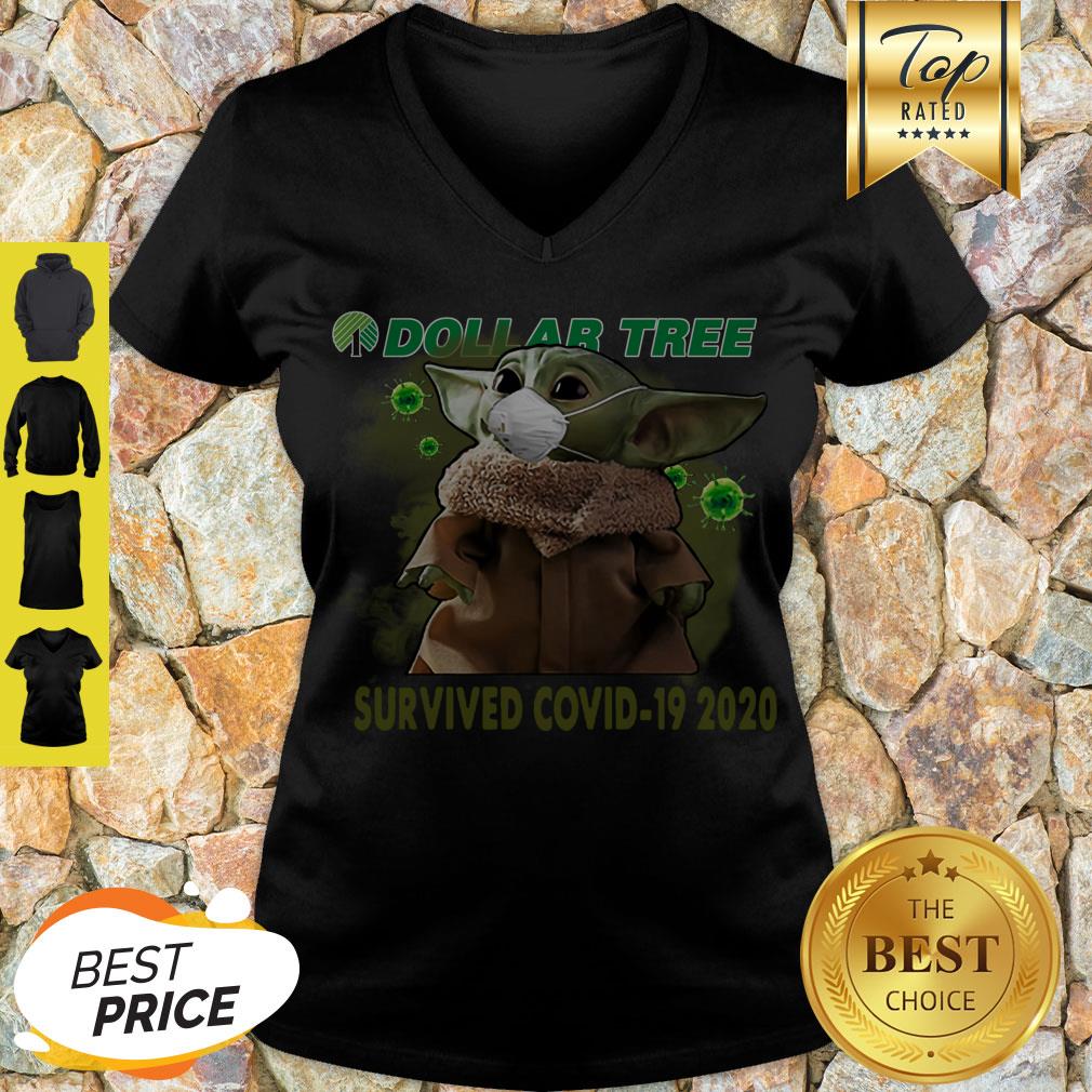 Good Baby Yoda Dollar Tree Survived Covid 19 2020 Shirt - Image 5