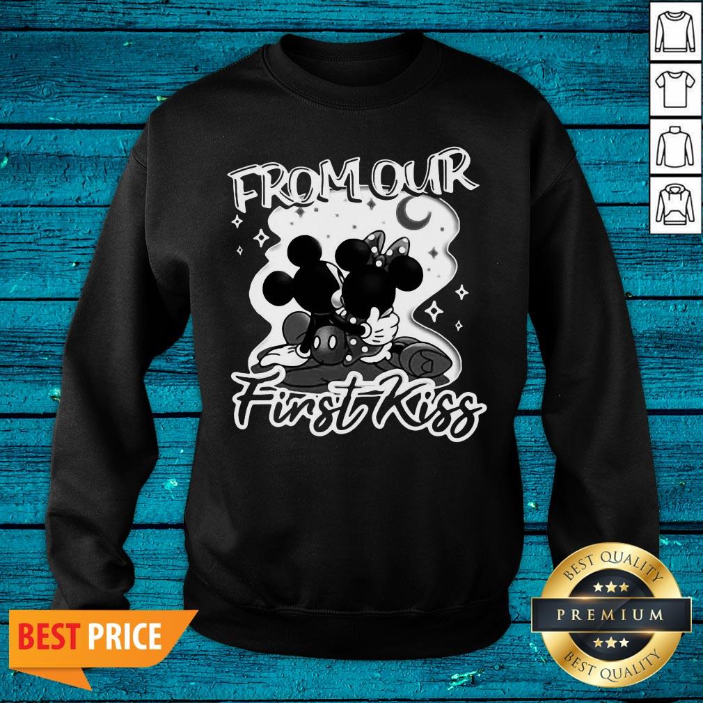 Good Mickey Mouse And Minnie Mouse From Our First Kiss Shirt - Image 2