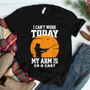 Fisherman Dad Cant Work Today Shirt