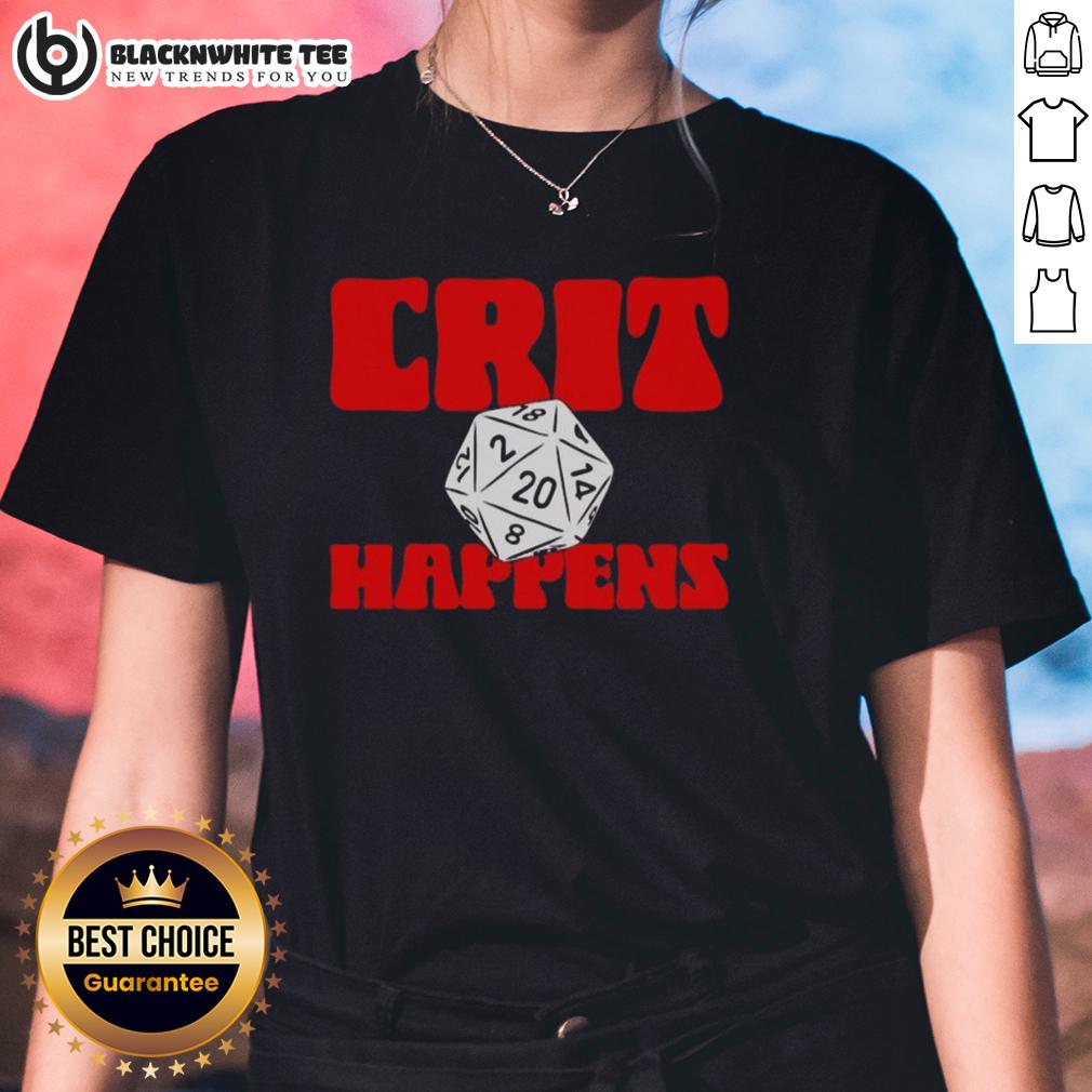 Funny GenCon Crit Happens T-Shirt - Image 3