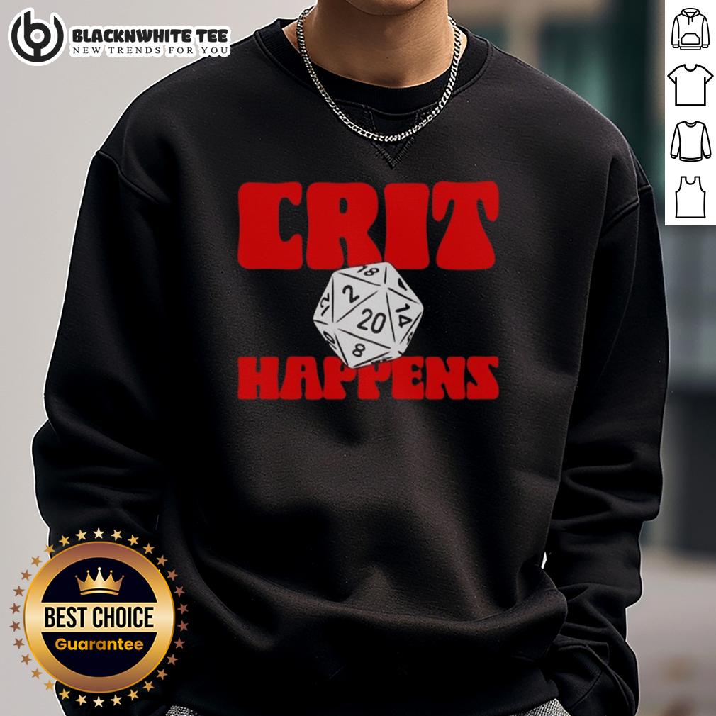 Funny GenCon Crit Happens T-Shirt - Image 5