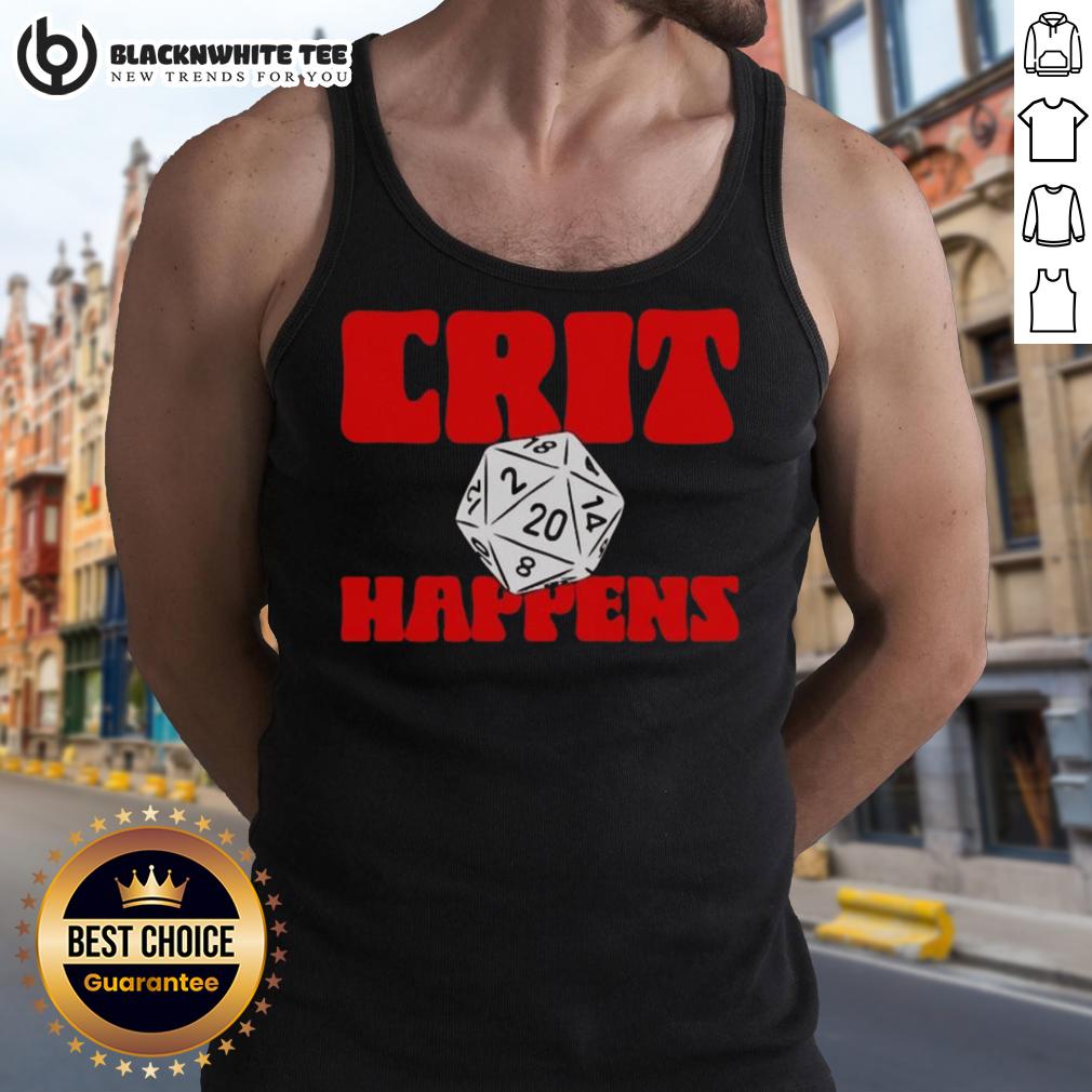 Funny GenCon Crit Happens T-Shirt - Image 4