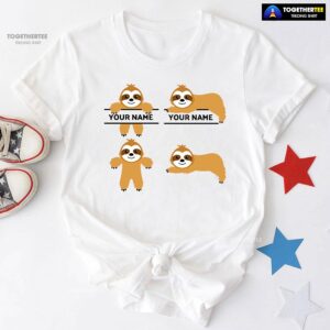 Customized Cute Baby Sloths T-Shirt