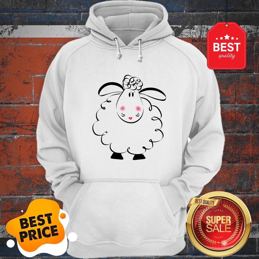 Cute Female White Sheep Couple Shirt - Image 5