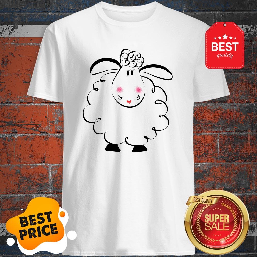 Cute Female White Sheep Couple Shirt