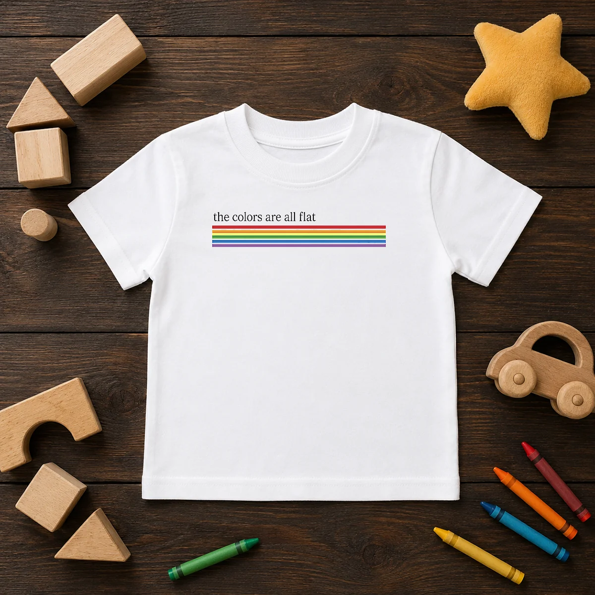 Original The Colors Are All Flat Rainbow Pride LGBTQ Pride Shirt - Image 9
