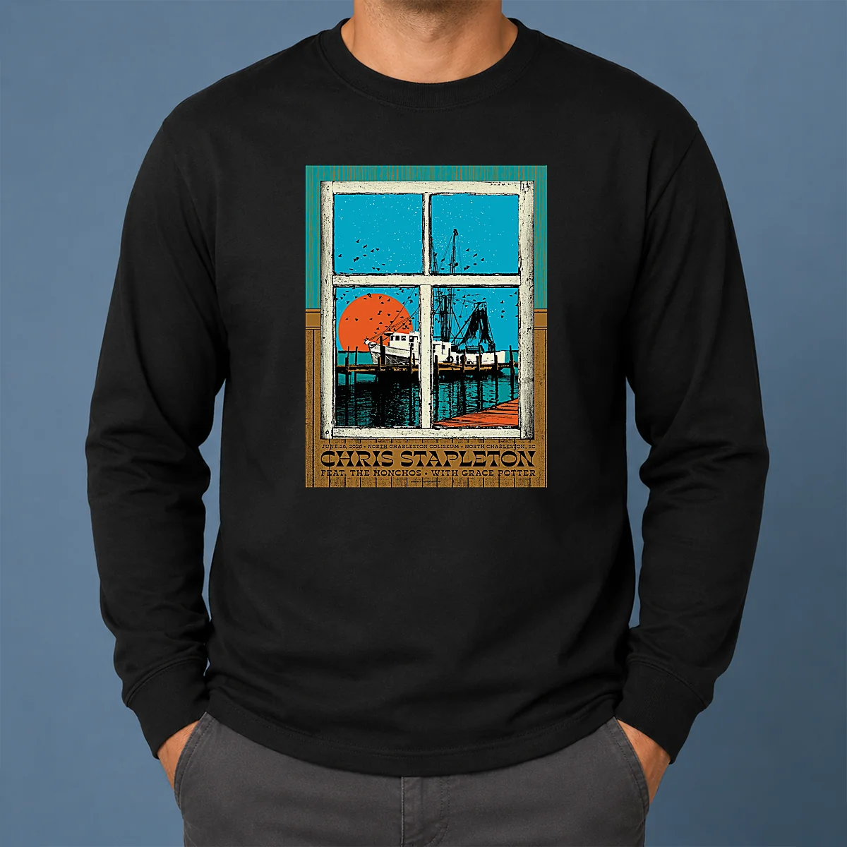 Premium Chris Stapleton At North Charleston Coliseum On June 26 2026 Poster Shirt - Image 6