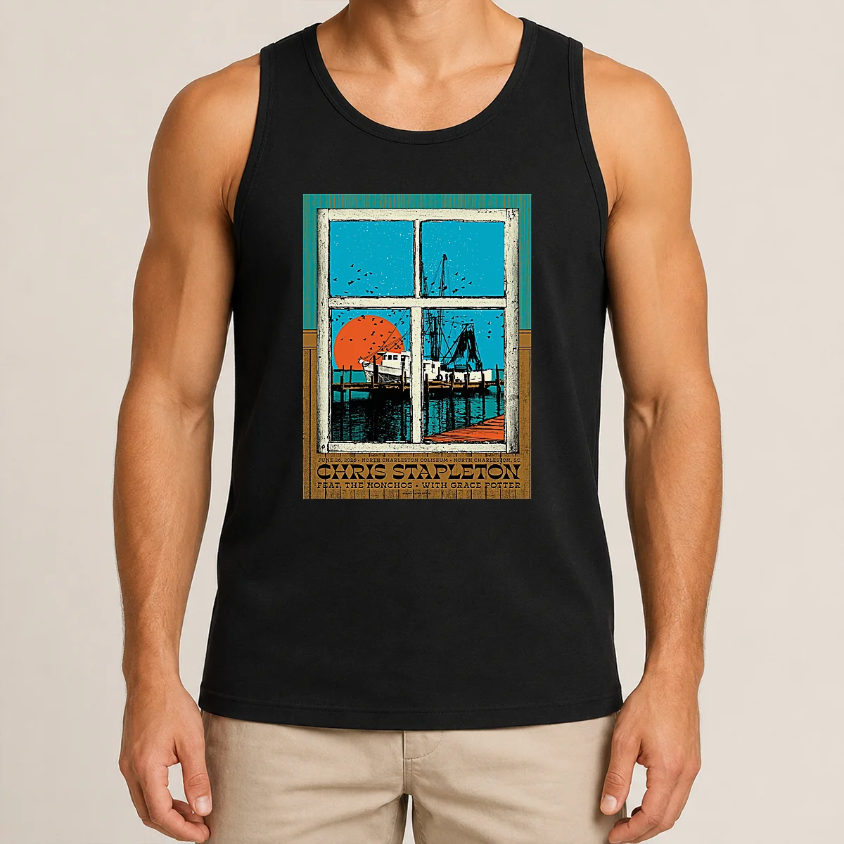 Premium Chris Stapleton At North Charleston Coliseum On June 26 2026 Poster Shirt - Image 3