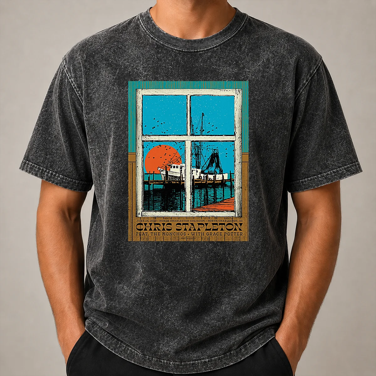 Premium Chris Stapleton At North Charleston Coliseum On June 26 2026 Poster Shirt - Image 8