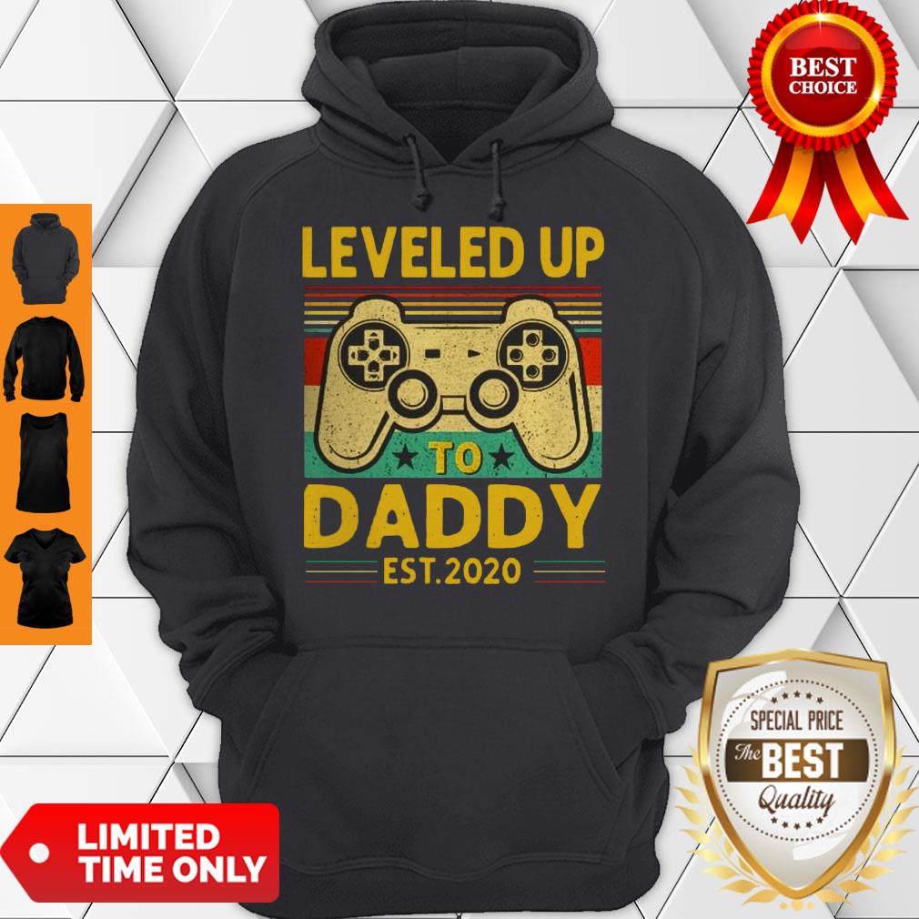 Official Leveled Up To Daddy Est 2020 Vintage Shirt - Image 5