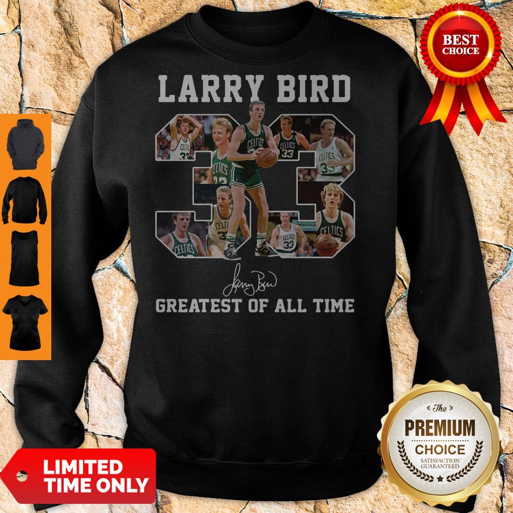 Larry Bird 33 Greatest Of All Time Shirt - Image 2