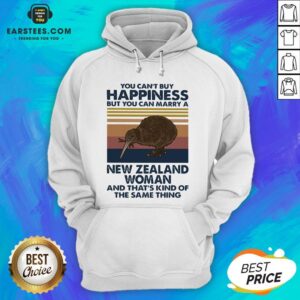Alternative view of Nice Kiwi Bird You Can’t Buy Happiness But You Can Marry A New Zealand Woman Vintage Retro Shirt