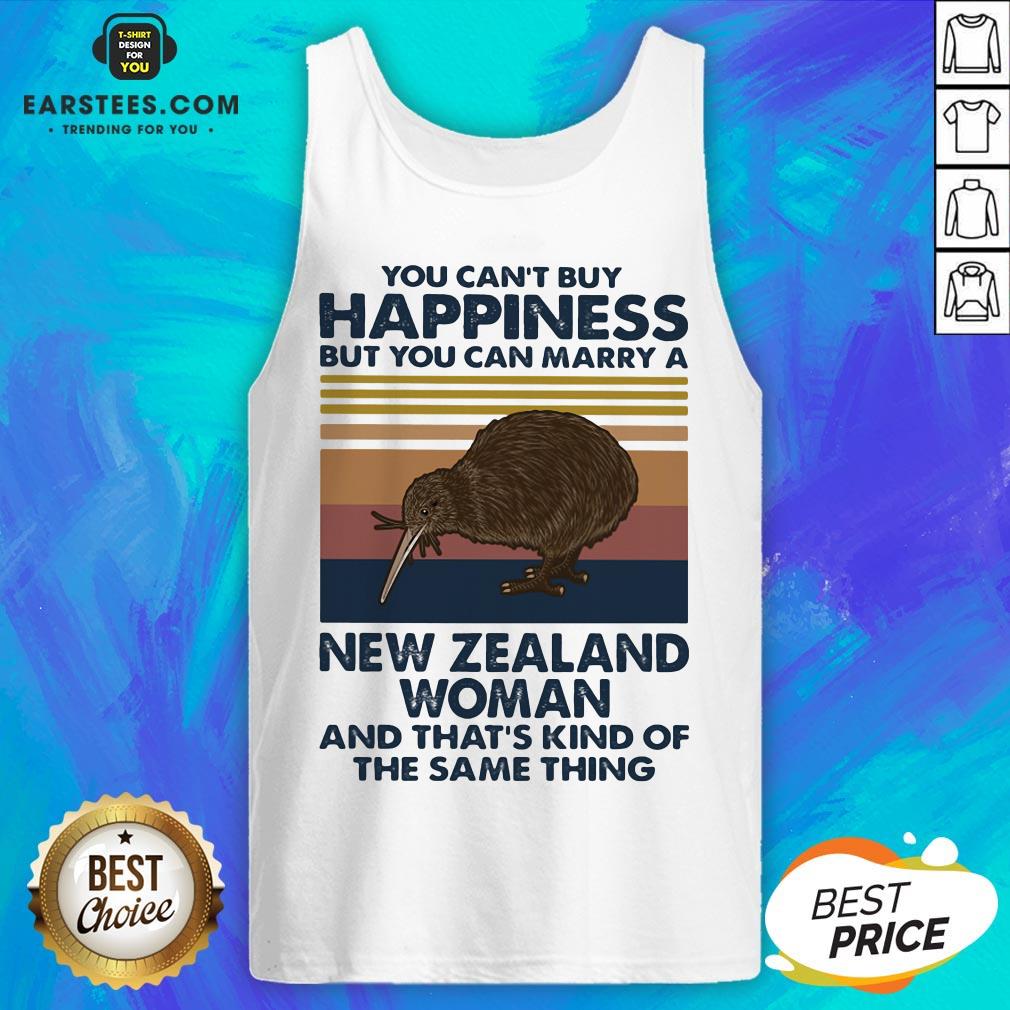 Nice Kiwi Bird You Can’t Buy Happiness But You Can Marry A New Zealand Woman Vintage Retro Shirt - Image 4