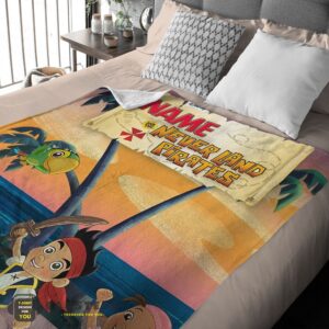 Alternative view of Good Jake and the Never Land Pirates Blanket Fleece Customized Blanket
