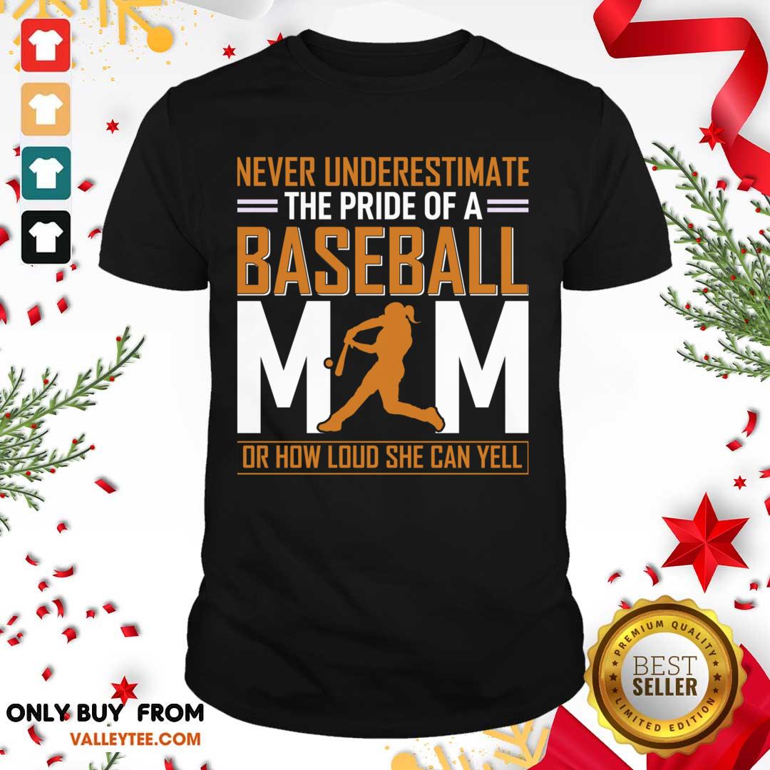 Pro MIM De Baseball Quel Point Elle Peut Crier Fort Tata Shirt