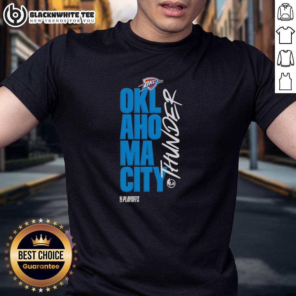 Nice Oklahoma City Thunder Playoff Basketball Logo T-Shirt
