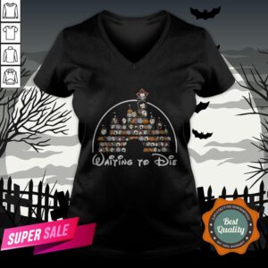 Alternative view of Horror Characters Disney Waitin To Die Halloween Shirt