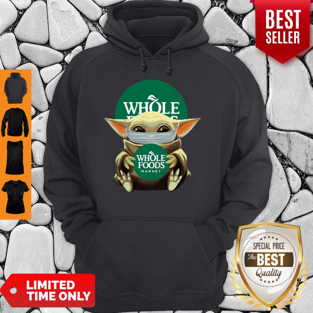 Awesome Baby Yoda Mask Hug Whole Foods Market Shirt - Image 5